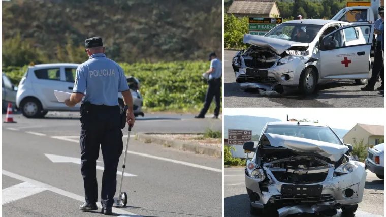 Uznemirujući prizori pokraj &Scaron;ibenika: U sudaru automobila ozlijeđene tri osobe