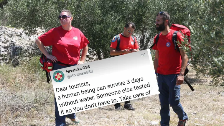 'Turisti, ljudi bez vode mogu izdržati tri dana, ne morate to testirati'