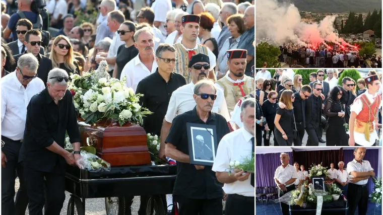 Oliver Dragojević uz limenu glazbu i plamteće baklje ispraćen na vječni počinak