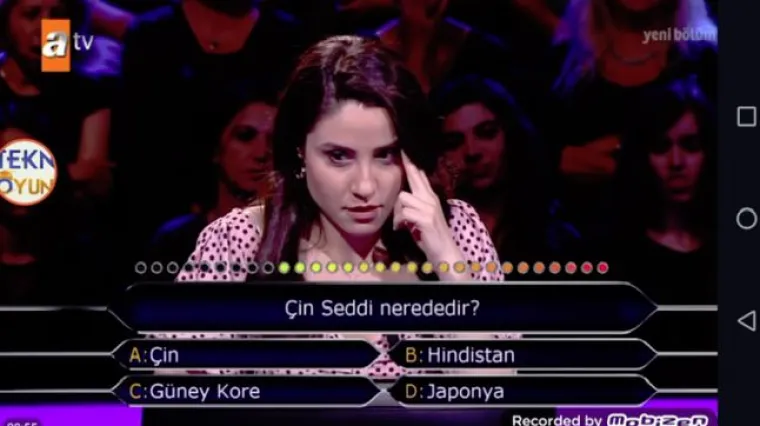 U Milijuna&scaron;u dobila pitanje gdje se nalazi Kineski zid, a onda se malo osramotila