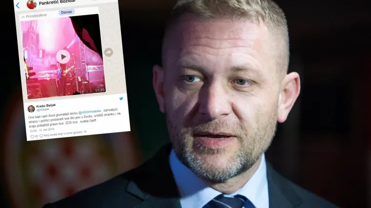 FOTO Beljak objavio privatnu poruku biv&scaron;eg ministra: 'Ono kad cijeli život glumata&scaron; ikonu HSS-a...'
