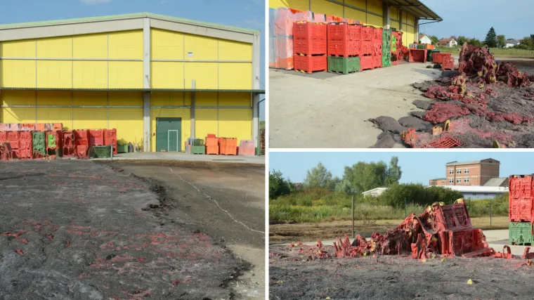 Veliki požar u skladištu tvrtke Fructus, izgorjelo 7000 paleta