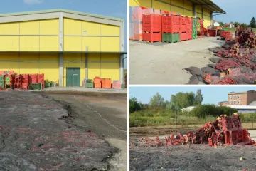 Veliki požar u skladištu tvrtke Fructus, izgorjelo 7000 paleta