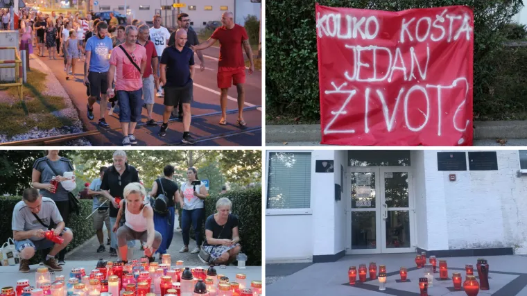 Zaprešićani zapalili svijeće pred Gradskom upravom: 'Koliko košta jedan život? '