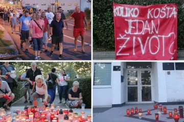Zaprešićani zapalili svijeće pred Gradskom upravom: 'Koliko košta jedan život? '