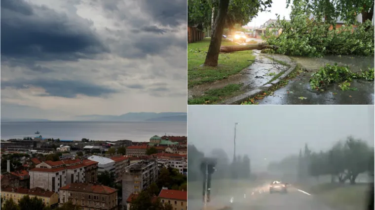 Vjetar počupao stabla u Višnjanu, a padala je i tuča