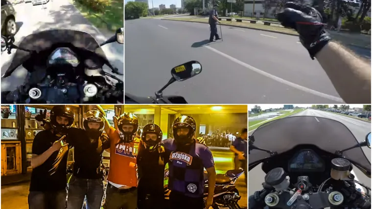 Gradom jure 200 km/h, a sulude vratolomije snimaju i njima se hvale na Facebooku
