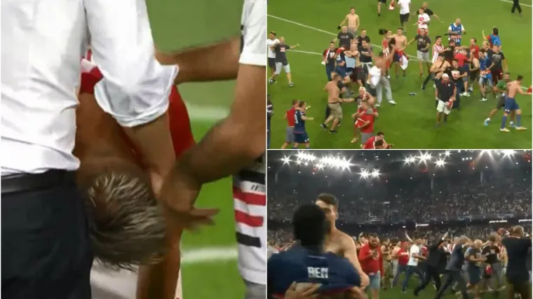 Srpski navijači provalili na travnjak