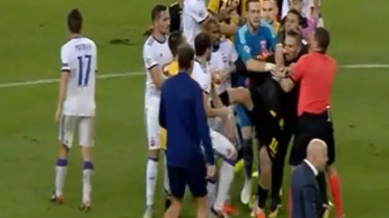 Zbog udaranja Srbina nogom u trbuh mogao bi propustiti akciju u Ligi prvaka