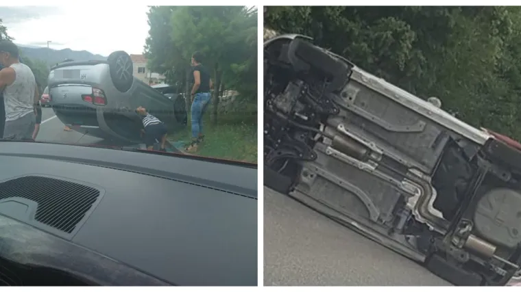 U nesreći kod Dubrovnika prevrnuo se auto: Vozačicu morale izvlačiti hitne službe