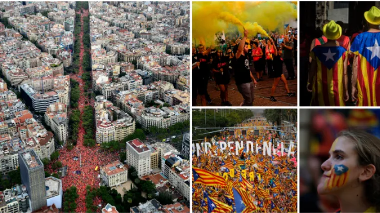 FOTO 'Put bez kraja': Milijun Katalonaca na ulicama Barcelone slavi nacionalni praznik