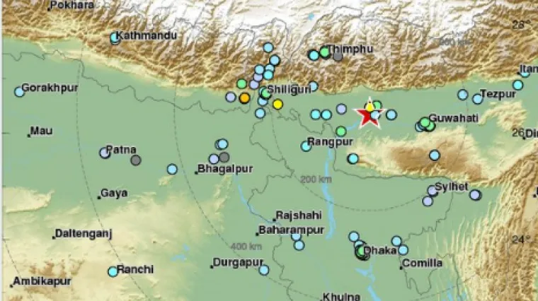 Sjeveroistočnu Indiju pogodio potres jakosti 5,5 po Richteru, nema podataka o žrtvama