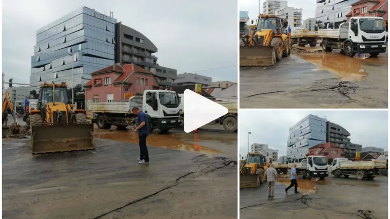 Kaos u Zagrebu: Zbog puknuća cijevi zatvorena jedna od najprometnijih ulica, nema vode!