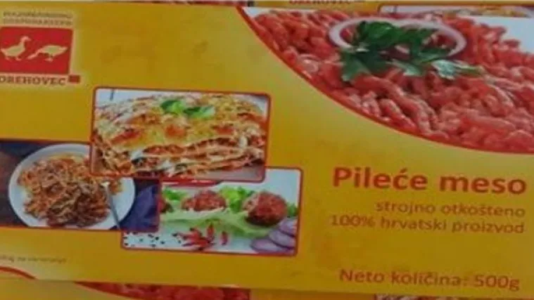 Ministarstvo poljoprivrede: Zbog salmonele povučeno otko&scaron;teno pileće meso
