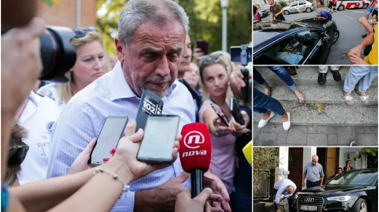 Gnjevni roditelji Bandićev automobil zasuli raznim predmetima, bocom mu razbili vjetrobransko staklo