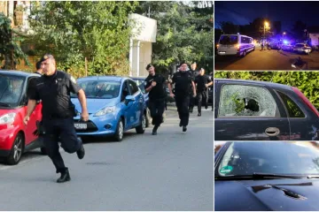 Napadači su se dovezli u Porscheu, izašli iz vozila i tada je počeo kaos