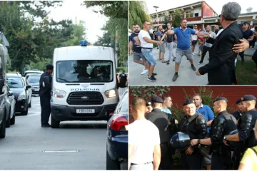 U kvart opet stigao Bandić, Pavle Kalinić se sukobio s prosvjednikom