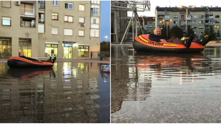 Zastupnik objavio fotografiju u čamcu ispred zgrade: 'Ovo je ko&scaron;talo 5 milijuna kuna...'