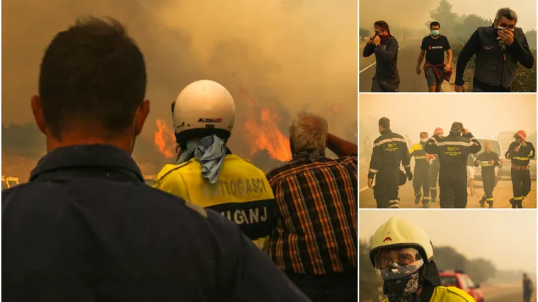 Linija obrane od požara u Orebiću duga je tri kilometra, vojsku i vatrogasce čeka besana noć