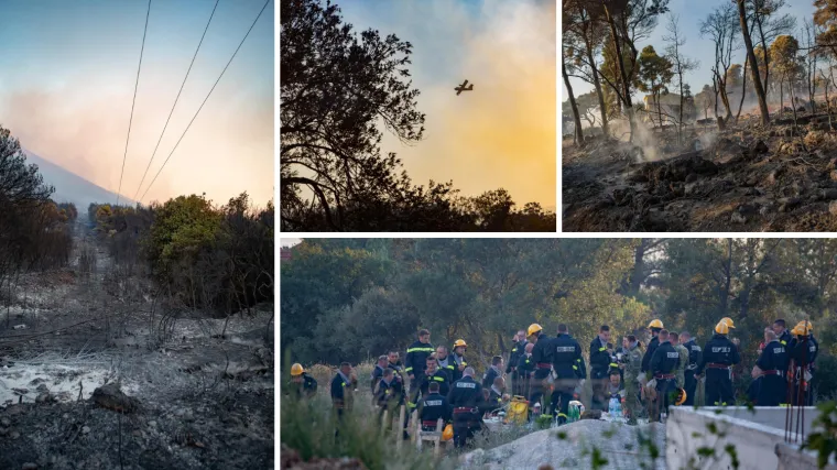 Kopnene snage povlače se s požari&scaron;ta na jugu Dalmacije: 'Veseli nas povoljnije stanje'