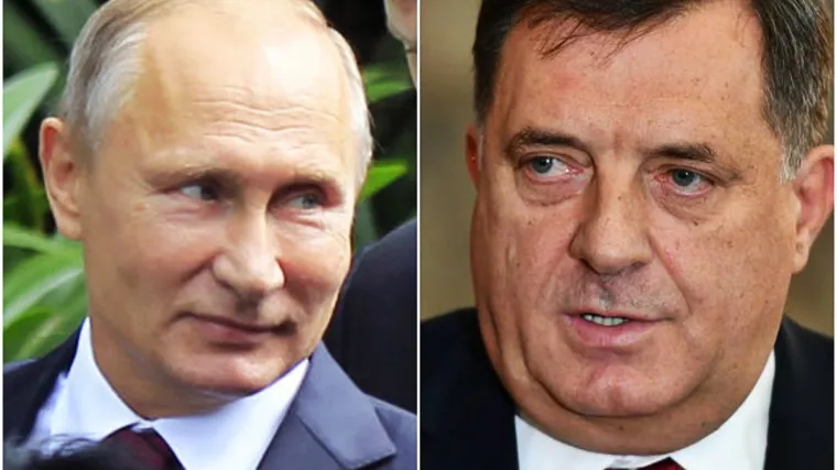 Kao prava zvijezda: Putin do&scaron;ao na kraj VN Rusije, u loži se družio s Dodikom i Ecclestonom