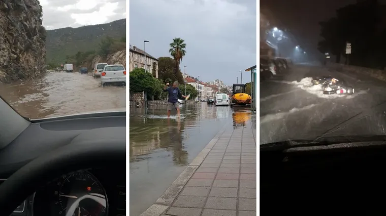 Kaos u Dubrovniku: Poplavljene ceste i kuće, prijete odroni, voda nije za piće