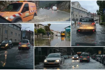 Izbijeni šahtovi, voda probila u kuće, prijete odroni, zatvorene prometnice
