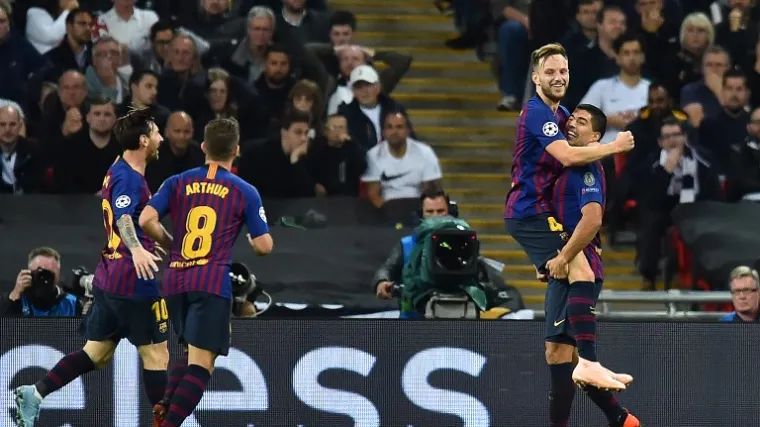 Rakitićeva volejčina i magični Messi u&scaron;utkali prepuni Wembley, Icardi spasio Inter