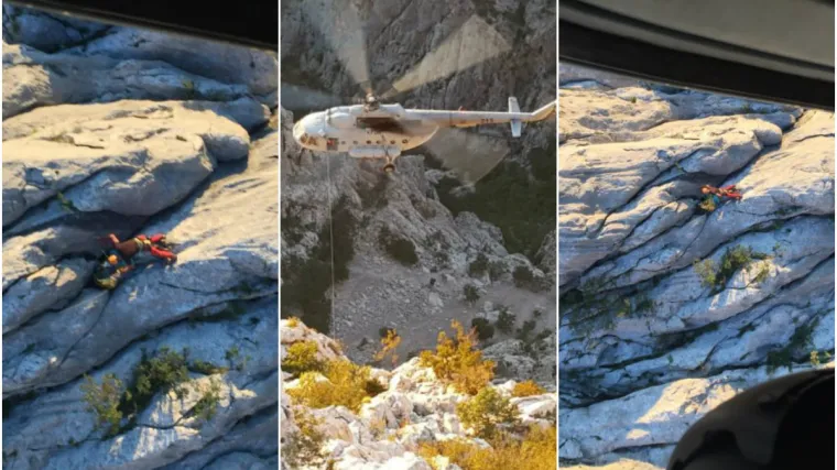 Ozlijeđenu penjačicu izvlačili helikopterom; 'Elise su povremeno bile blizu stijene'