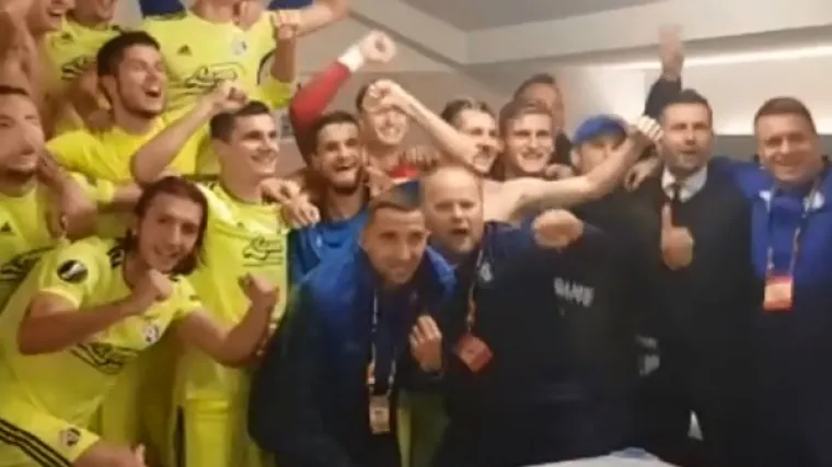 Ovako su dinamovci proslavili važnu pobjedu u Bruxellesu