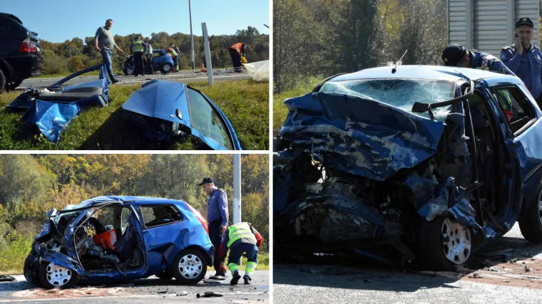 Skrenuo u suprotni trak i zabio se u BMW: Poginuli vozač i suvozačica u Puntu