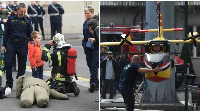 Vatrogasci pripremili Dane otvorenih vrata: Mali&scaron;ani vidjeli kako rade njihovi heroji