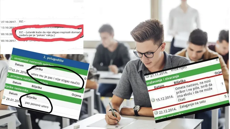 'Učenik me poslao u 3 pm i naručio ćevape': 20 bilje&scaron;ki iz dnevnika koje dokazuju da profesore sve manje po&scaron;tuju