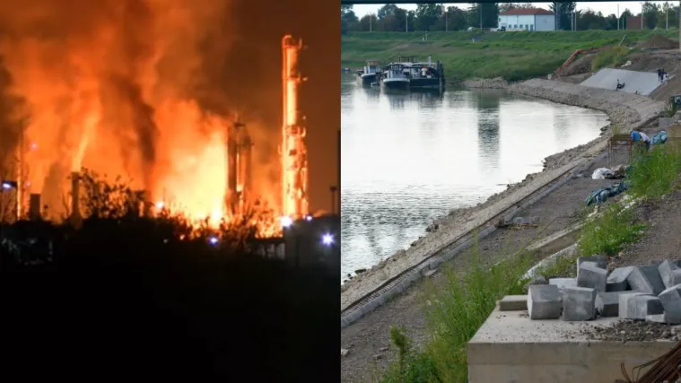 Uočena naftna mrlja na Savi; otkriveno zašto je došlo do eksplozije