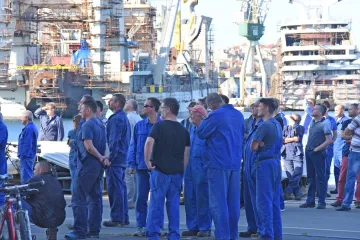 Radnici ponovo u štrajku, plan za restrukturiranje pulskog škvera očekuje se u petak