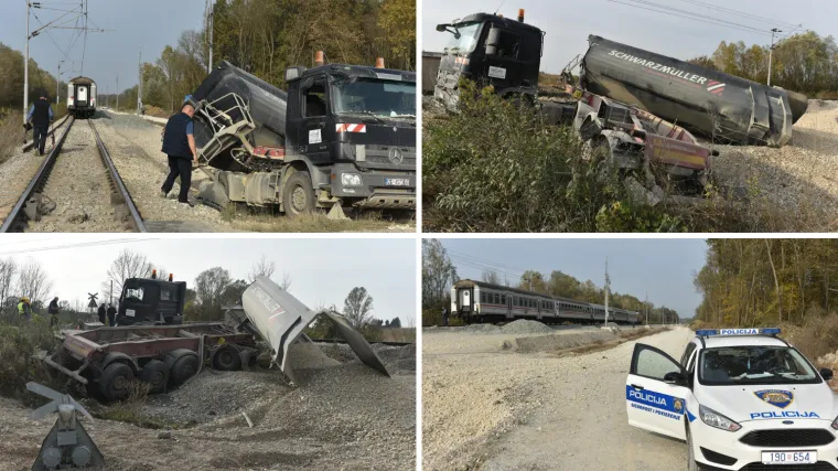 Nije se zaustavio na prijelazu: Kamion podletio pod putnički vlak, dvoje ljudi lak&scaron;e ozlijeđeno
