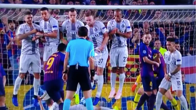 Neviđen potez: Pogledajte kako je Brozović odglumio 'ležećeg policajca' protiv Barcelone