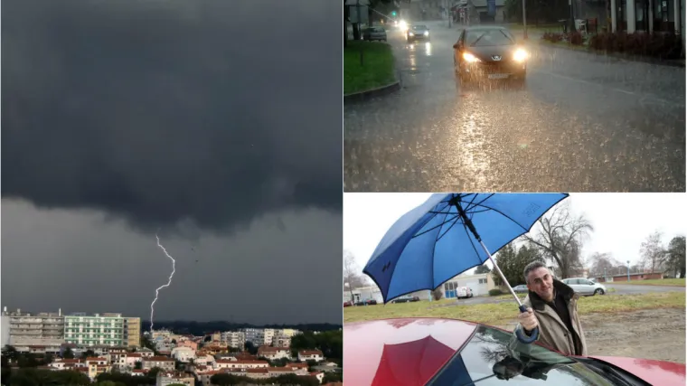 Prijeti olujno jugo, rekordne količine ki&scaron;e, a u Dalmaciji i poplavljene rive