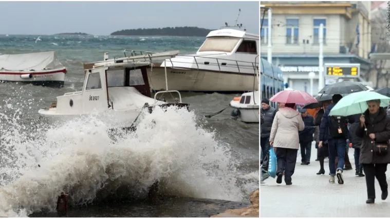 Kaos diljem Jadrana! Neki otoci potpuno odsječeni, valovi od sedam metara, vjetar čupa stabla...