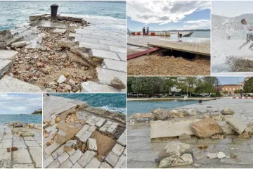 Milijunska šteta u Zadru, građani traže hitnu obnovu: More izbacilo preko stotine kilograma kamenja!