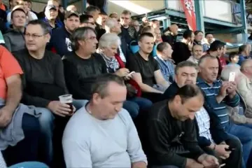 Navijači na utakmici osimne finala Hrvatskog nogometnog kupa Zelina - Dinamo