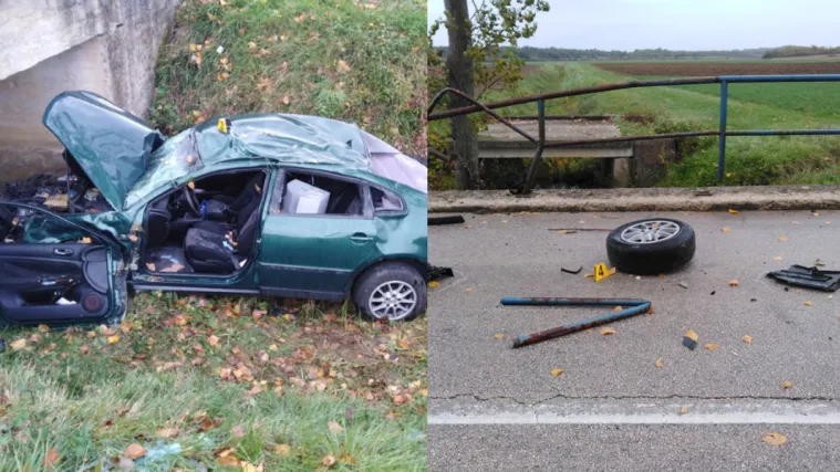 Te&scaron;ka nesreća u Istri: Sletio s ceste i udario u most - hitno prevezen u bolnicu