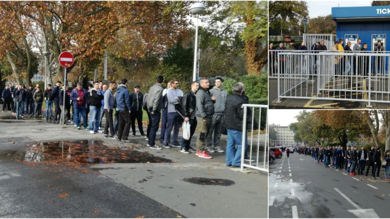 Svi žele na povijesni susret 'modrih', red ispred maksimirskih blagajni dug nekoliko stotina metara