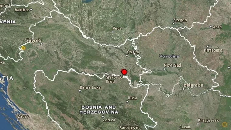 Epicentar udaljen 36 kilometara od Osijeka