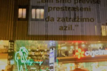 Noćna akcija u Zagrebu - Protiv nasilja nad izbjeglicama