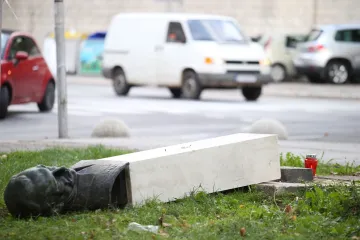 Srušio spomenik Končaru: 'Popio sam, naslonio se i on se počeo ljuljati, a i ja skupa s njim'