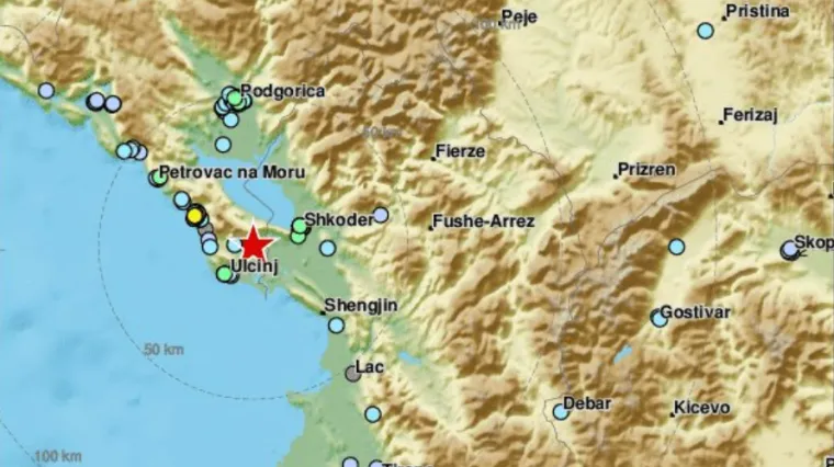 Potres jačine 4,6 po Richteru pogodio Crnu Goru, osjetio se i u Albaniji i Makedoniji