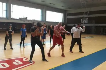 Željko Mavrović u Koprivnici u sklopu projekta 'Škola boksa'