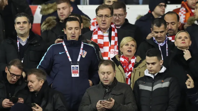 Za 'Vatrene' navijala i Grabar-Kitarović: Predsjednica na tribini s obitelji Jean-Michel Nicoliera!
