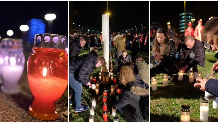 Tisuće svijeća duž Vukovarske: U spomen na žrtvu Vukovara Plenković zapalio svijeću